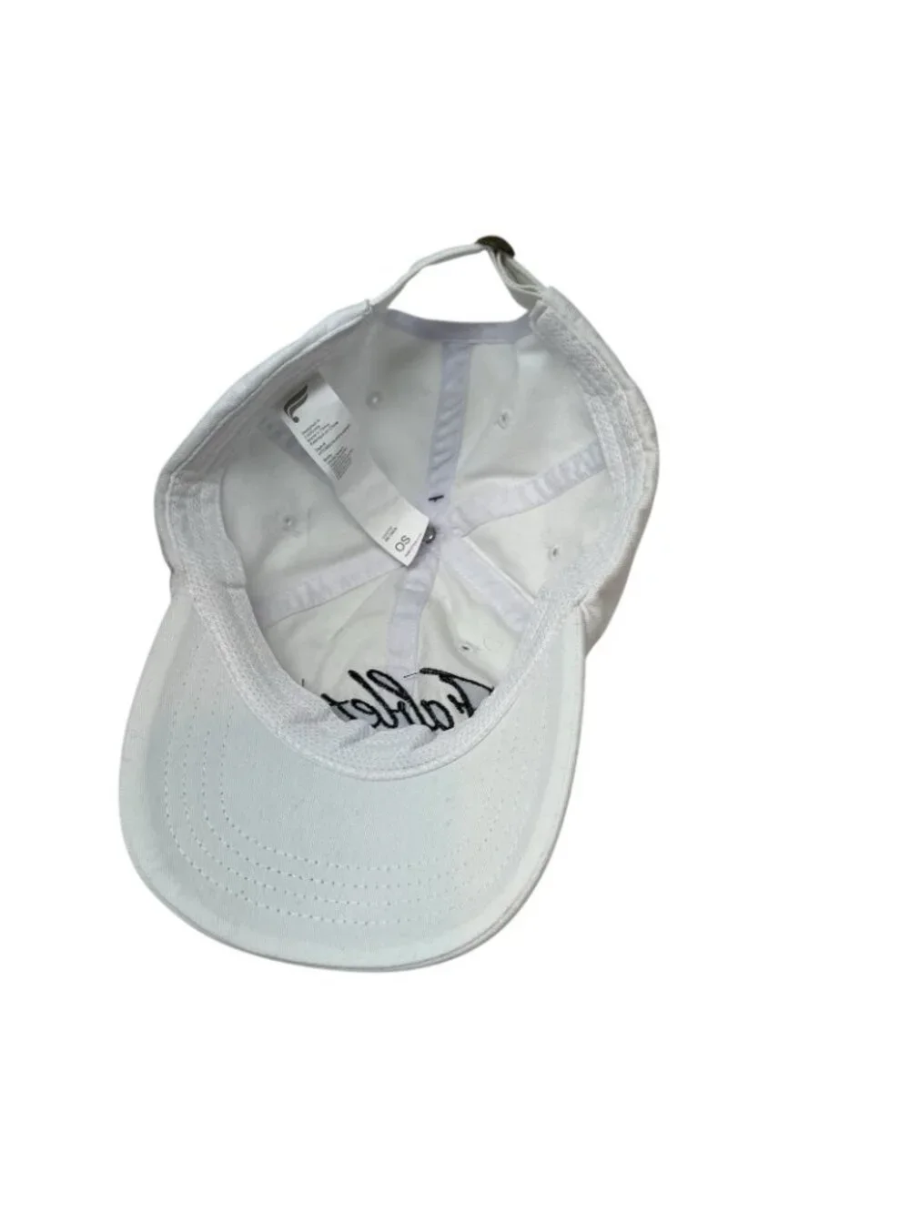 Fabletics The Dad Hat Baseball Cap Strapback Spell Out Logo Relaxed Fit NWT